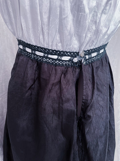 00’s milkmaid gothic coquette dress ⋆.ೃ࿔*:･