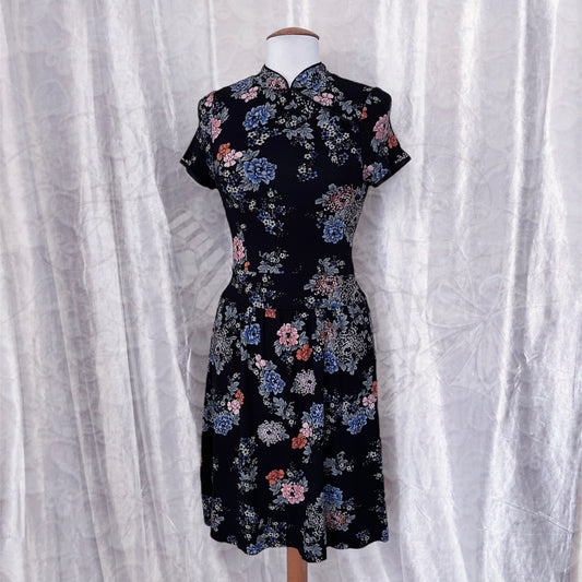 Rare VIVE MARIA Asian qipao style floral dress 🐉