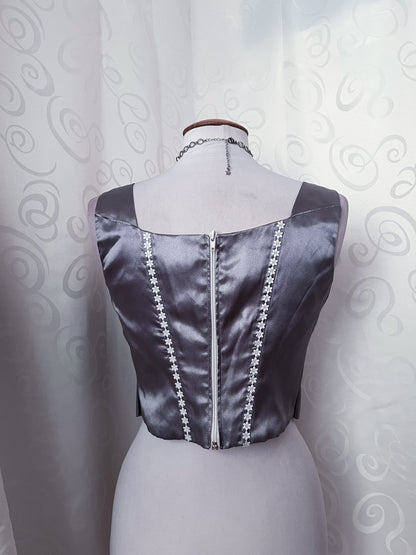 Whimsy silver corset 🩶💍