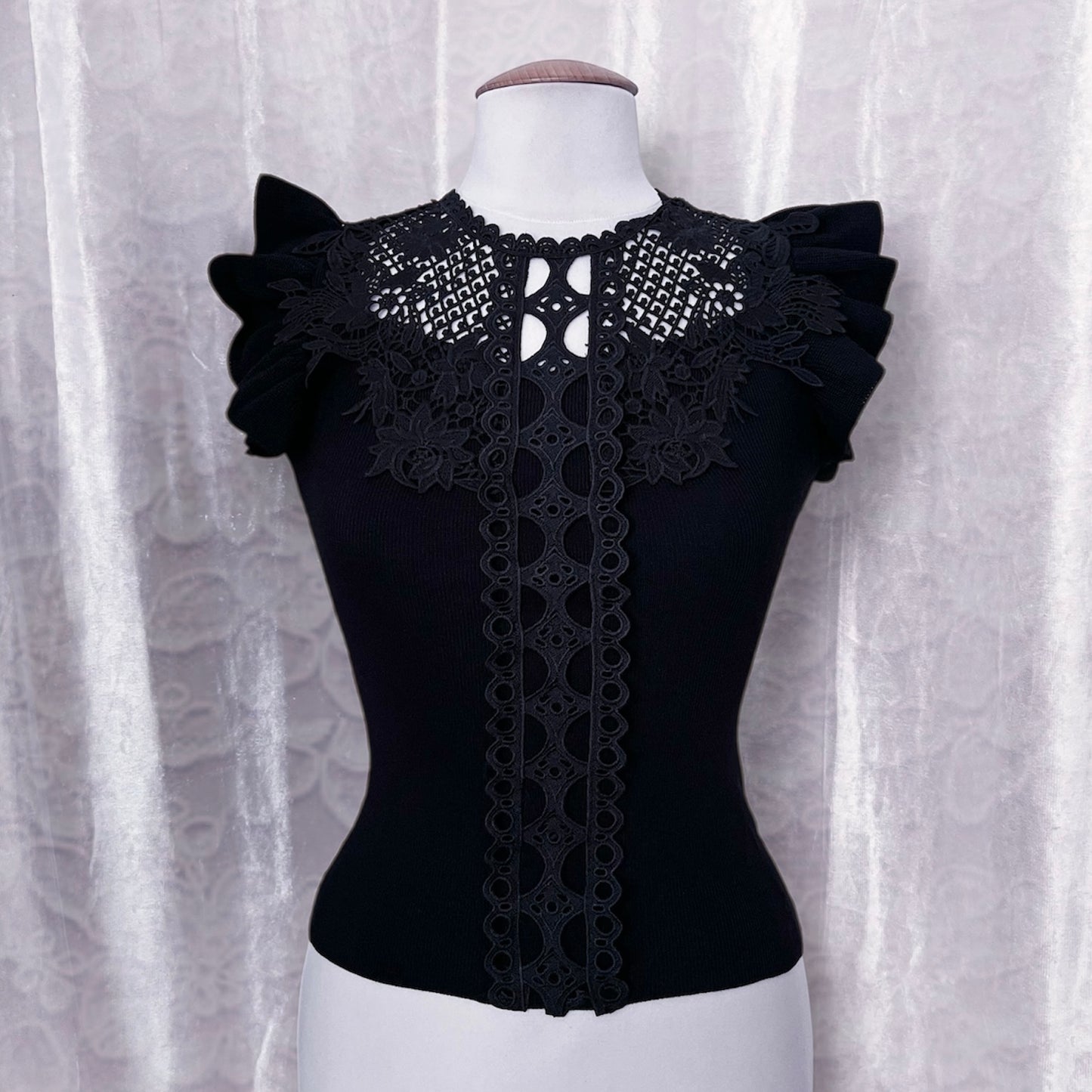Gothic lolita black top 🦇🎀