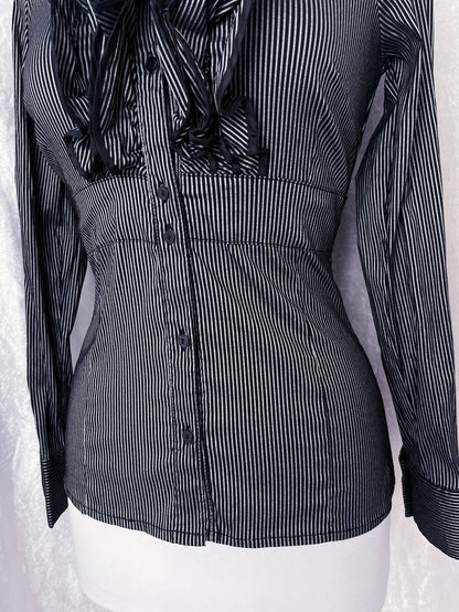 Gothic lolita striped victorian style shirt 🎀🗝️