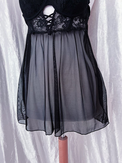 Gothic mesh babydoll 🖤🦇