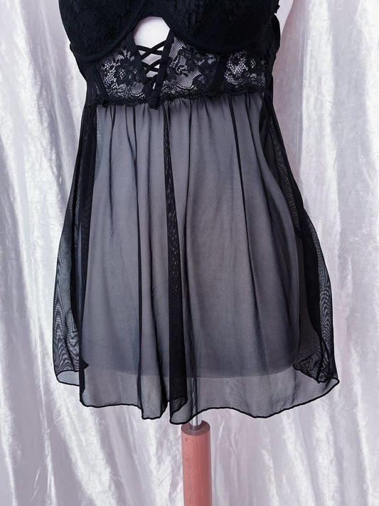 Gothic mesh babydoll 🖤🦇
