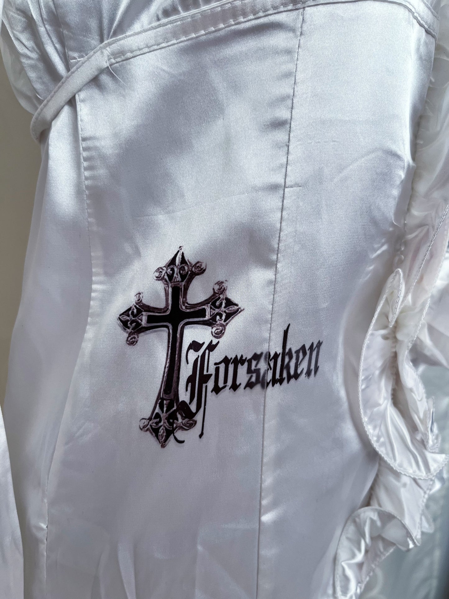 Forsaken By You Reworked gothic deadstock ruffle shirt ✝️🫀