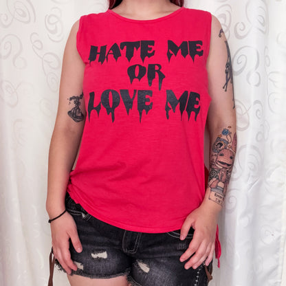 Hate me or Love Me Alt top with cut-out sides 🌀💕