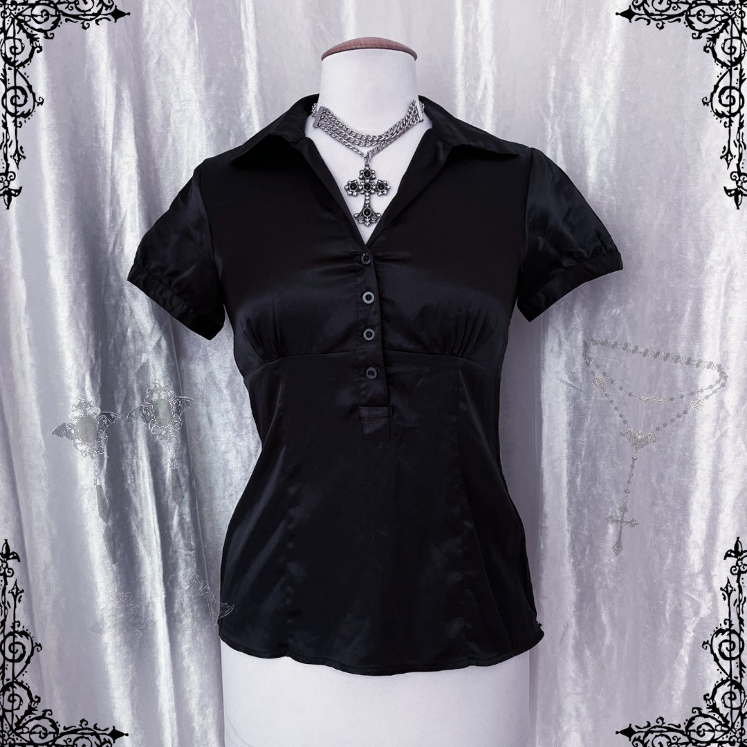 Atmosphere black gothic top 🖤