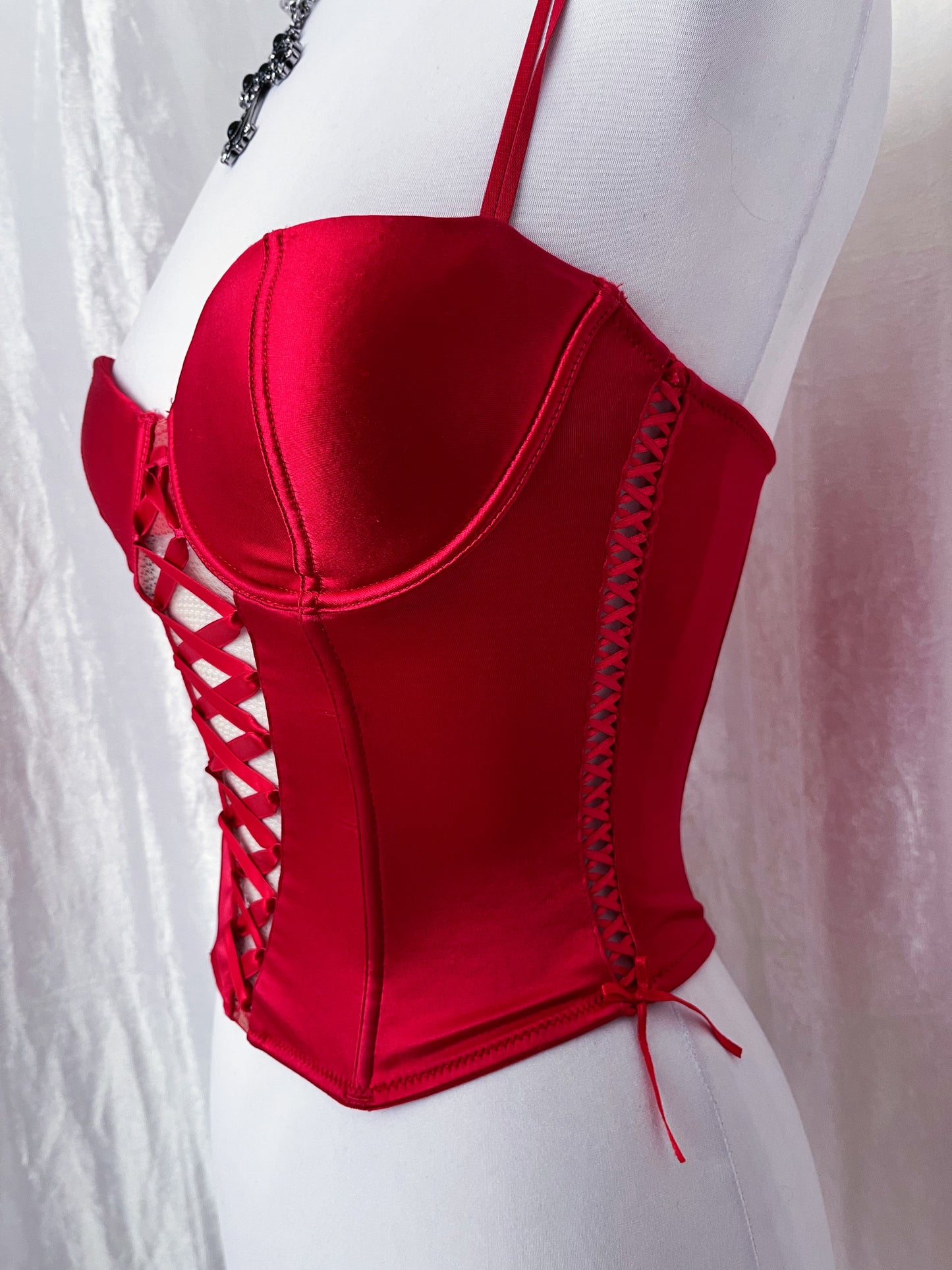 Old hot H&M corset with lace-up detail ❤️‍🔥