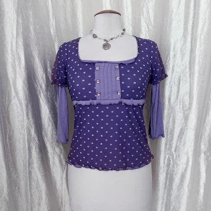 Cutest coquette polka dot top 💞