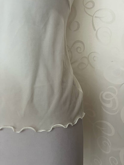 Angelic creamy bustier with embroidered details 🪽