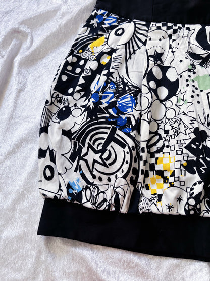 Amazing funky cotton skirt with pockets 🌈