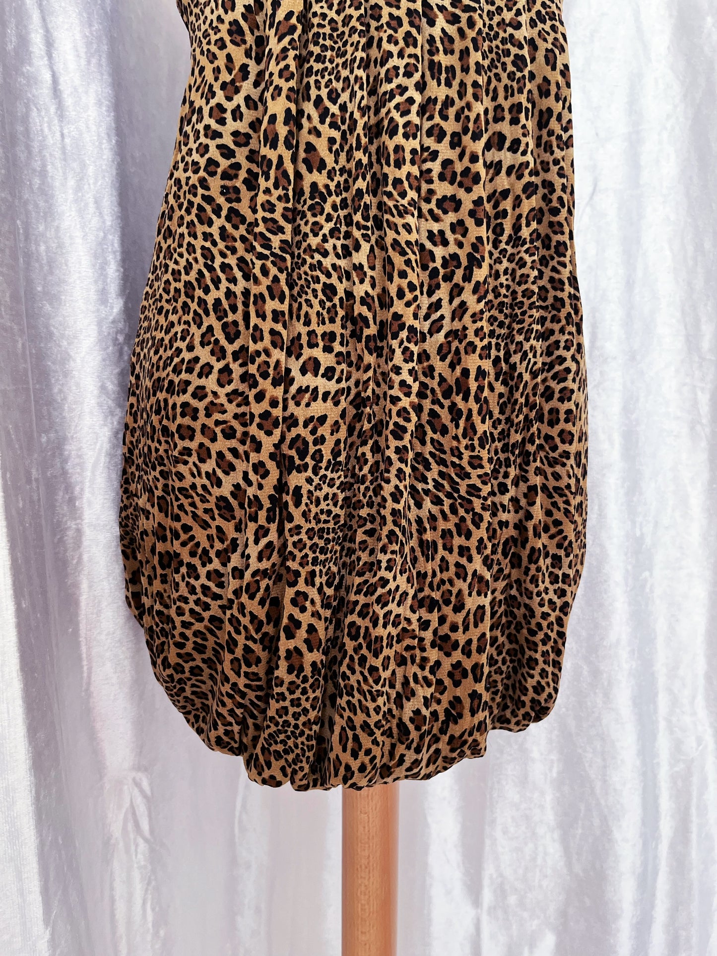 Alternative mesh double-layered leopard print dress 🐆♠️