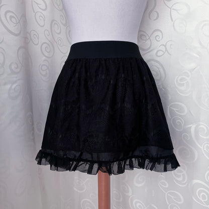 Dark coquette lacey black skirt 🕷️