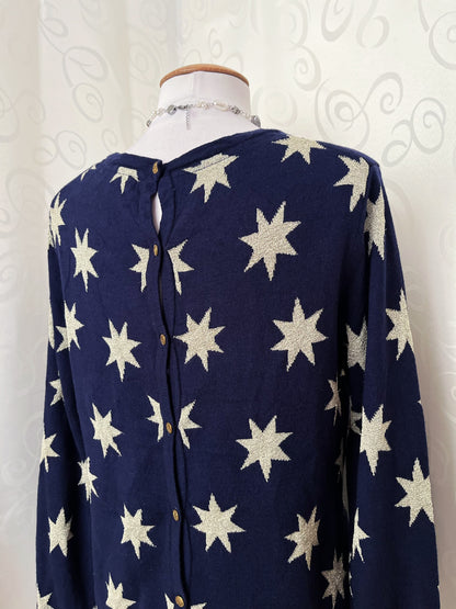 00’s navy starry sweater ✨🌀