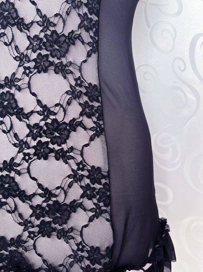 Dark coquette lilac & black nightgown 💜🌀