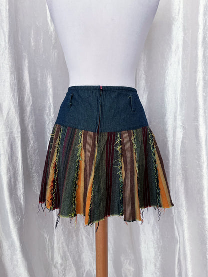 00's Nomads denim patchwork skirt 🍏