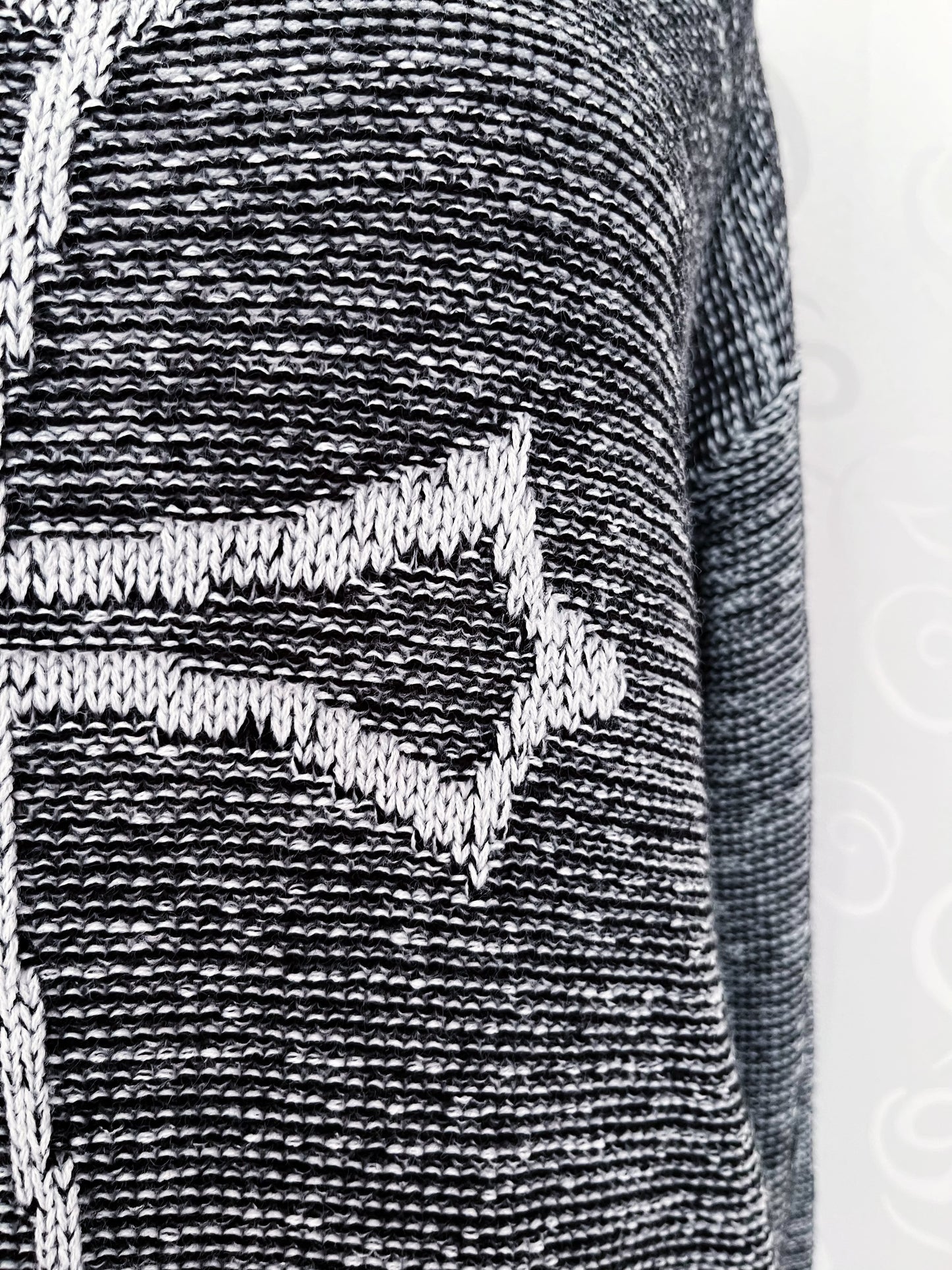 Gothic grey knit sweater with cross detail ✝️🦇