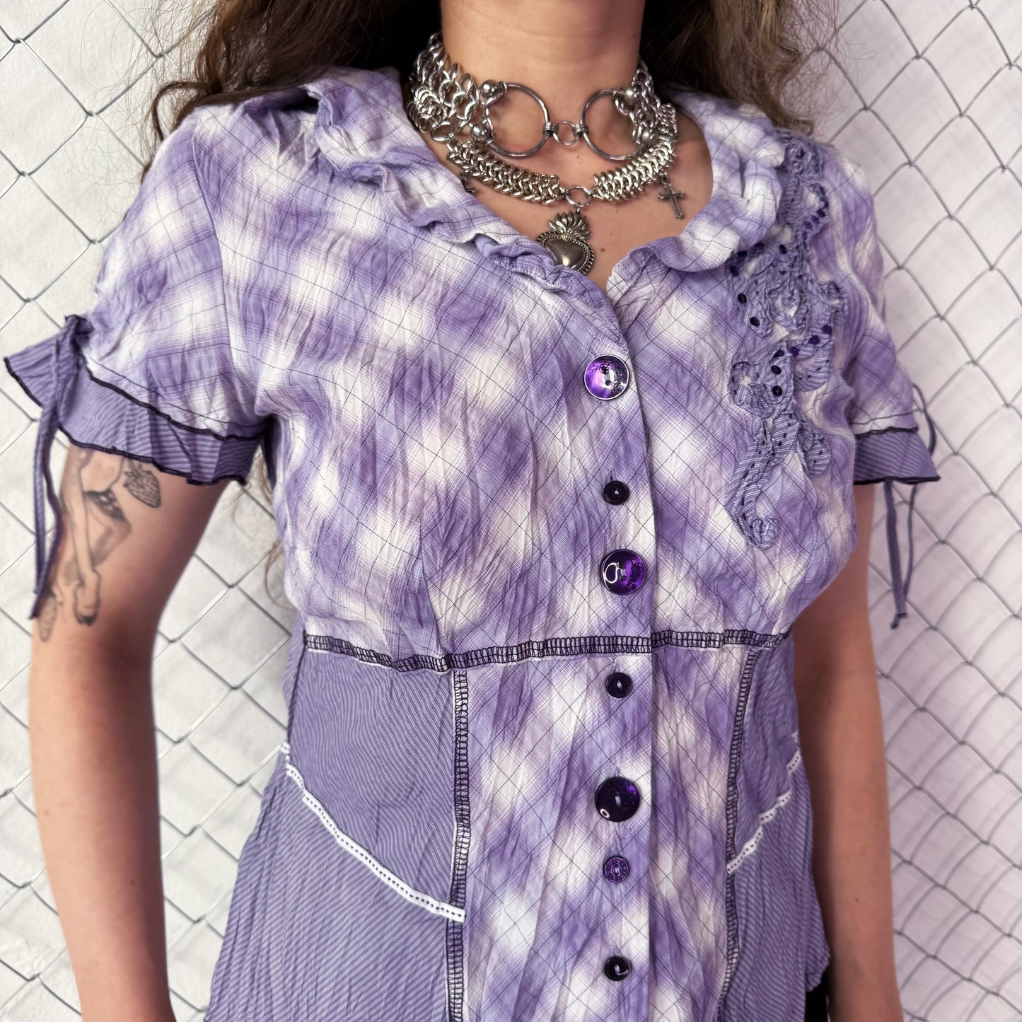 Whimsy coquette purple shirt💜🌀
