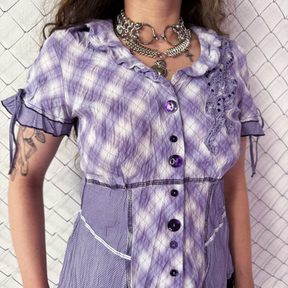 Whimsy coquette purple shirt💜🌀