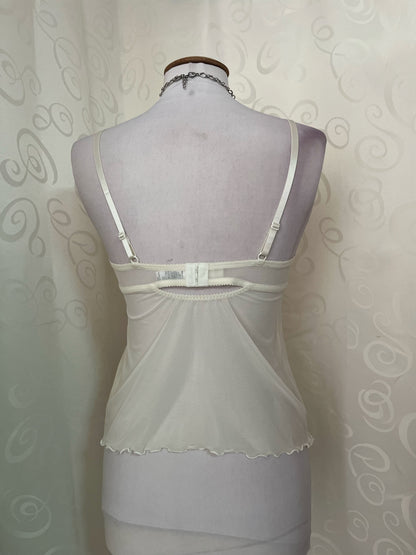 Angelic creamy bustier with embroidered details 🪽