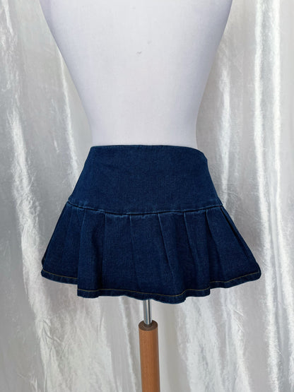 Extra mini denim skirt belt  🫧 perfect for layering