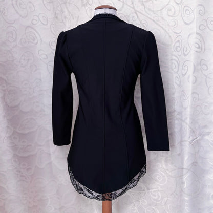 Gothic/Jirai Kei style blazer with lace trim detail & tail 🕷️🦇