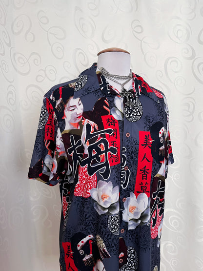 00’s Geisha clockhouse shirt 🐉