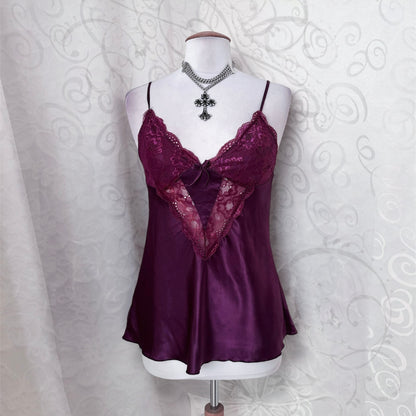 Whimsy purple lingerie top with lace detail 💜🎀