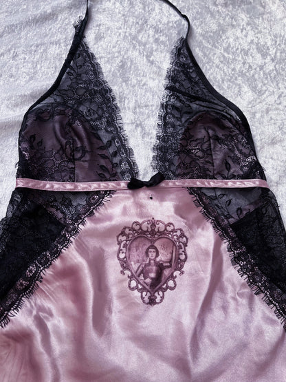 Joan Of Arc Reworked lilac saten & lace nightgown 💜🗡️