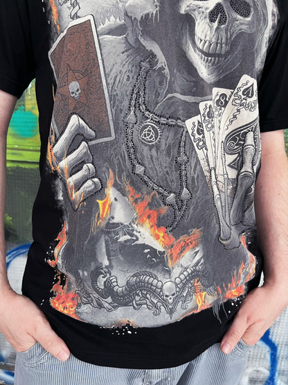 Modern playing cards skull T-shirt 💀♥️♦️