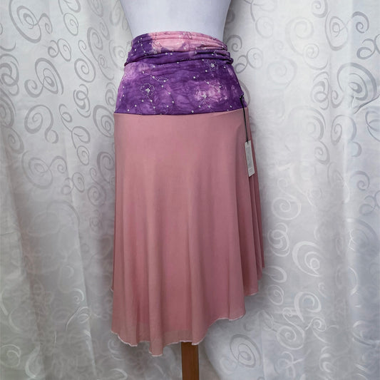 00’s deadstock fairy pink & purple embroidered skirt/dress 🌀🌸