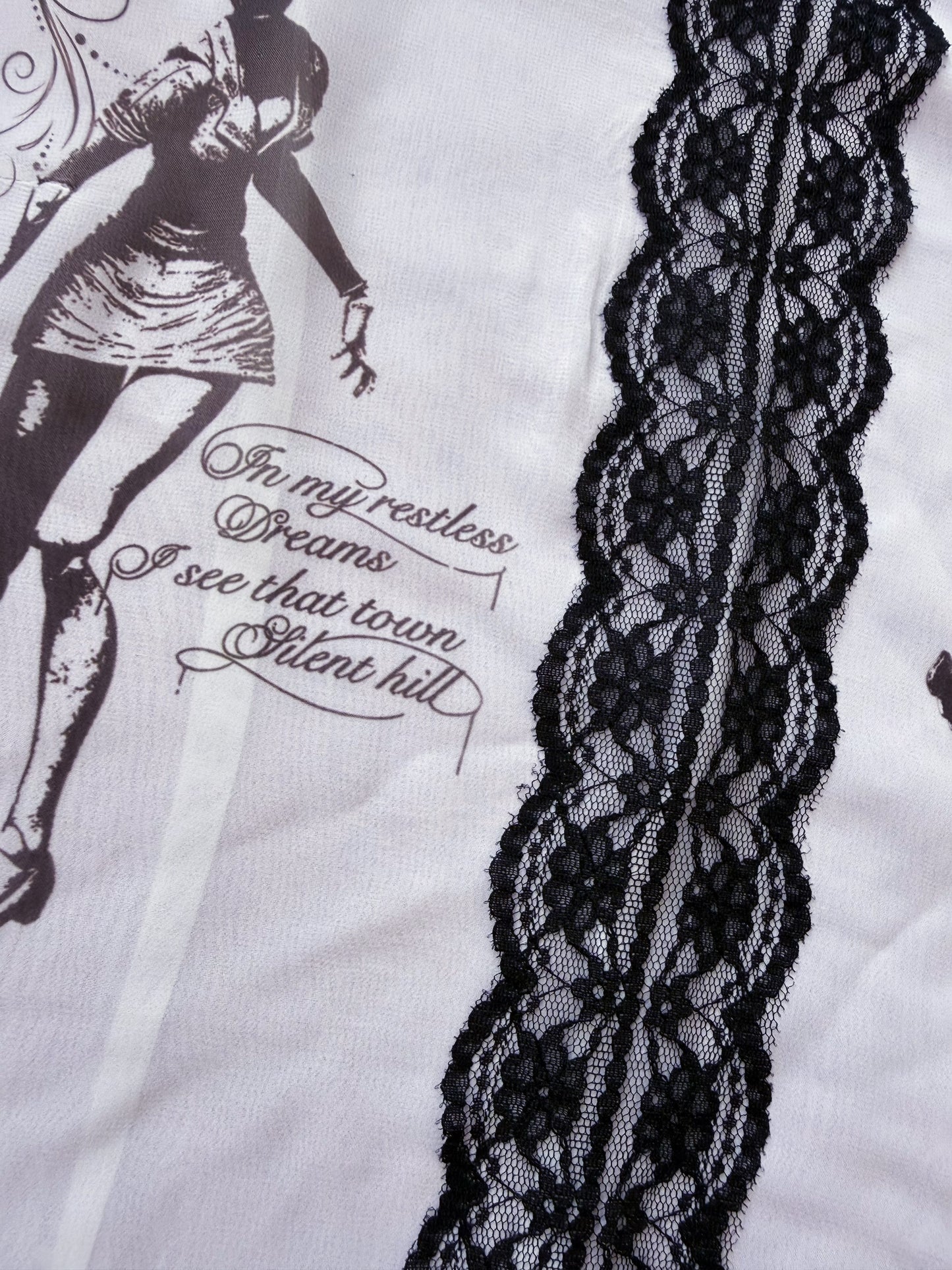 REWORKED Silent Hill inspired Lacey see-through top 🔦 📻 ༺♰༻