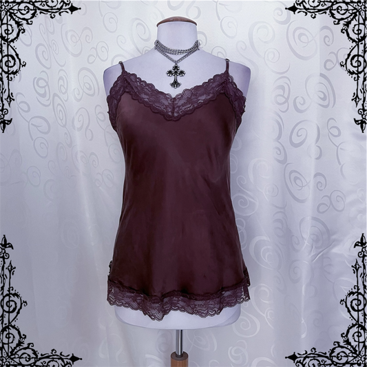 Horror Protagonist/Dark Coquette cami top 🌀🦇