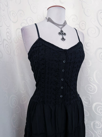 00’s gothic cotton dress 🦇