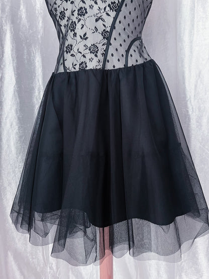 Gothic ballerina corset tulle dress 🌑🦇