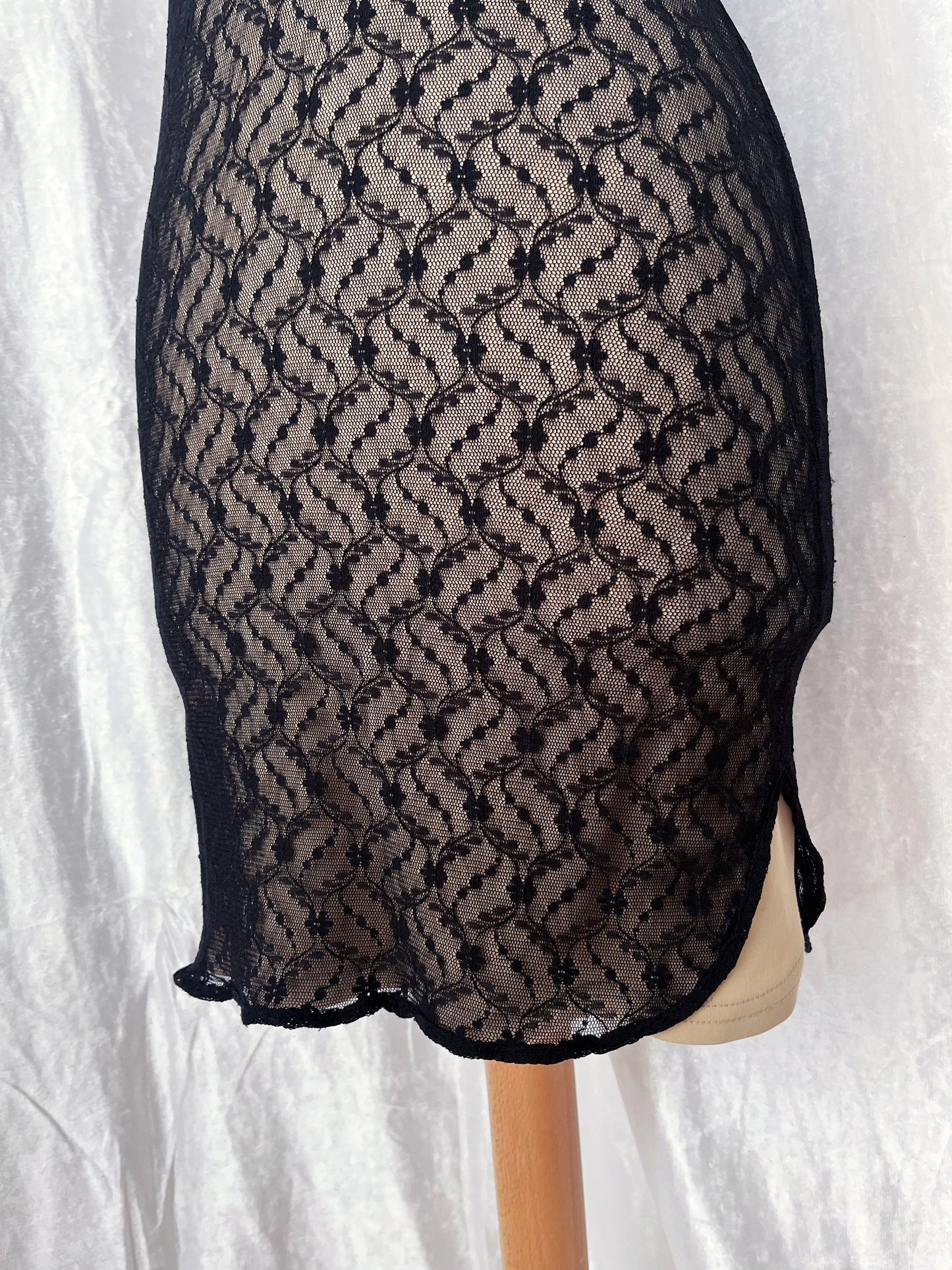 00's Qipao Asian style golden brown lace dress 🐉