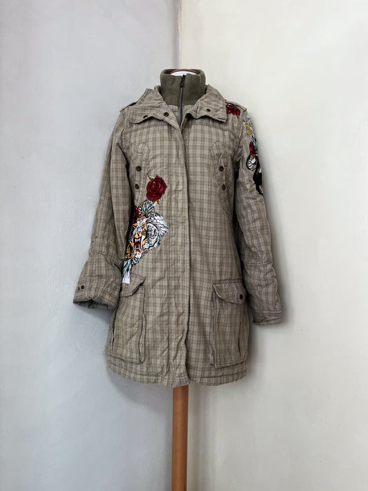 Y2K cotton zip-up coat