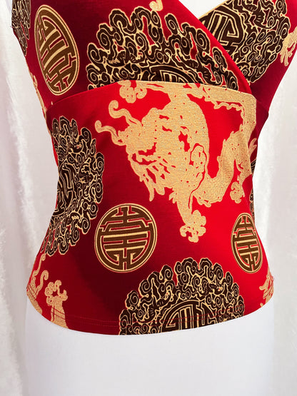 00's Orsay Asian style top 🐉