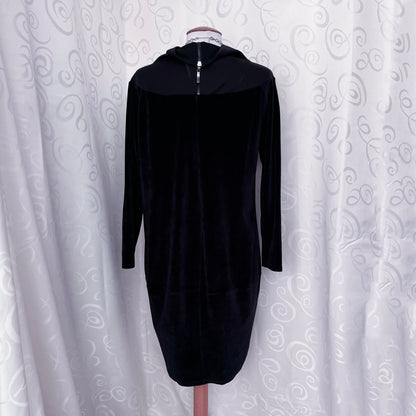 00’s Gothic velvet tunic/dress with cross patch ✝️🦇