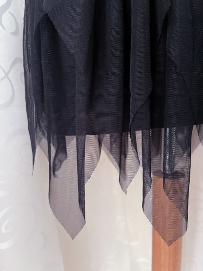 Witchy/Dark fairy tulle pointy skirt 🦇