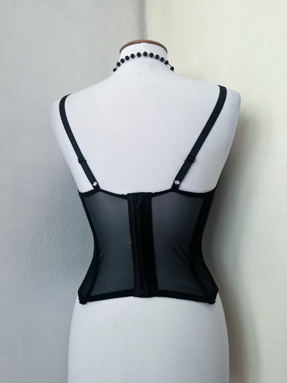 Iconic polka dot mesh corset 🧚🏽‍♀️