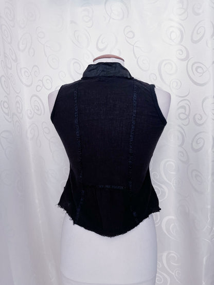 Dark coquette cotton & silk shirt 🕷️🕸️