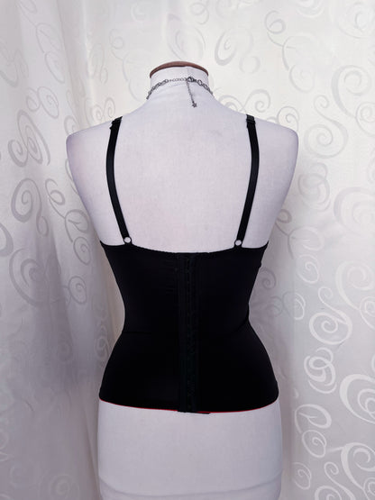 Alt black corset with harness & red details ♥️