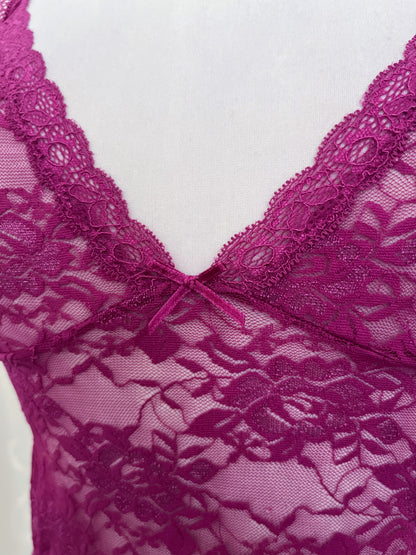 Fairy magenta see-through lacey top 💞🌀