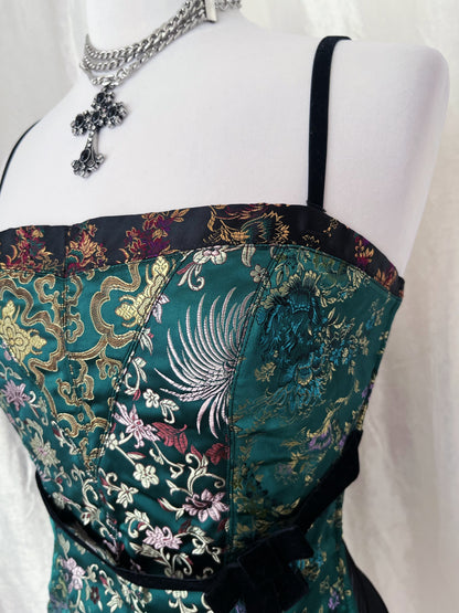 H&M asian style corset top 🐉