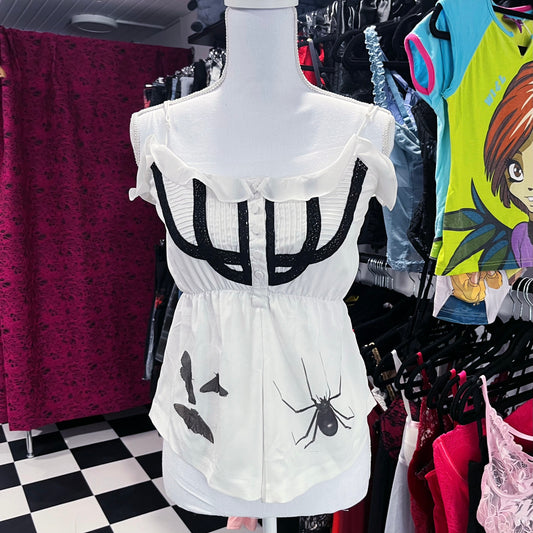 Crawlies REWORKED dark coquette cami top 🕸️🕷️