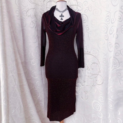 00’s iconic whimsy sheer lurex fitting dress ❤️✨