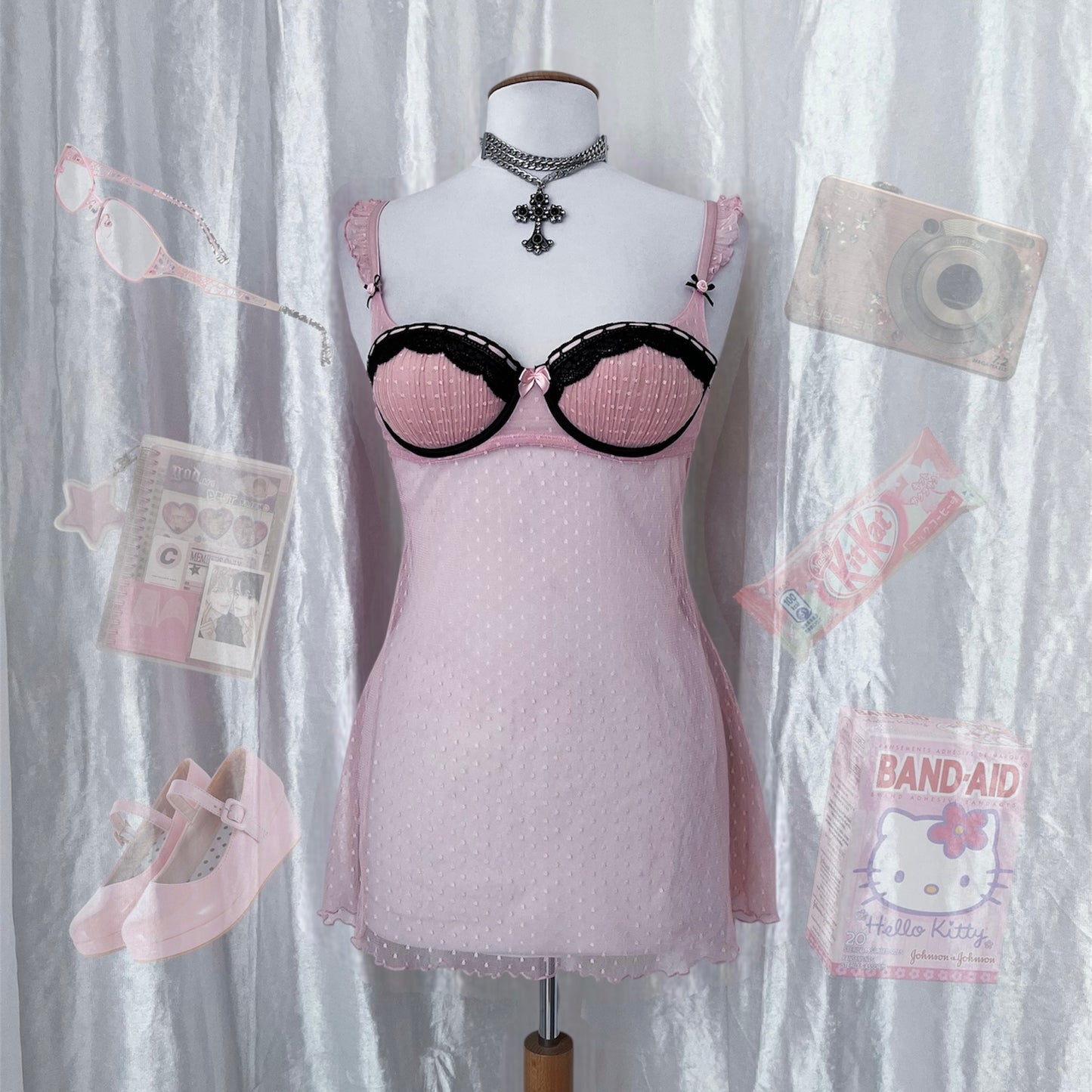 Cutest princess pink babydoll bustier 🎀