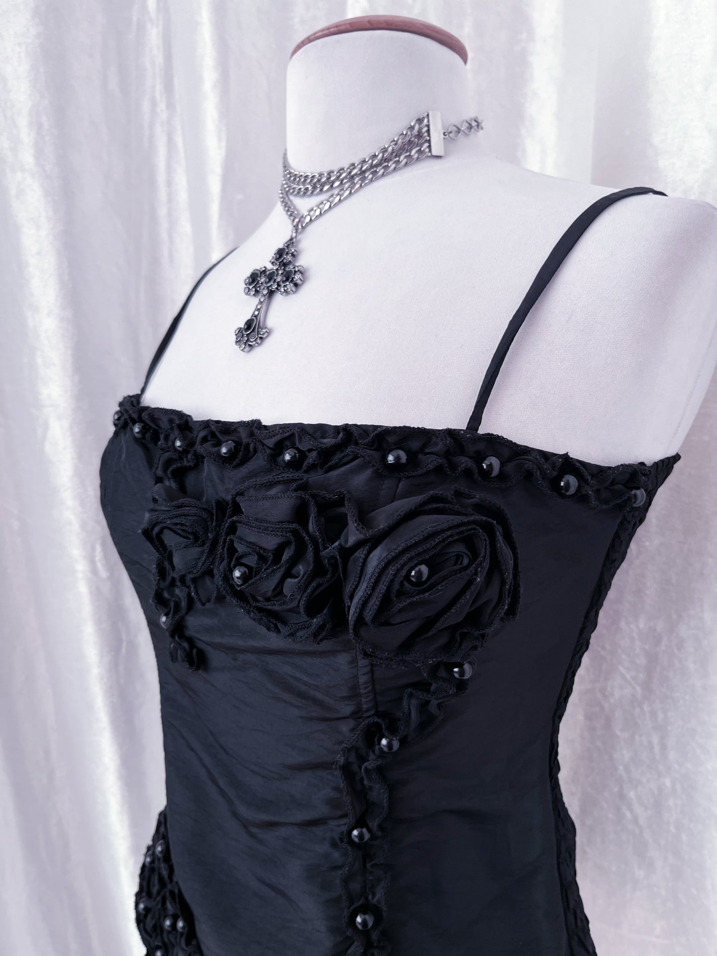00’s gothic black top 🕷️