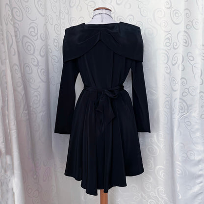 Vintage gothic victorian style black button dress 🦇🏰