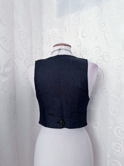 Denim dark blue vest 🌀